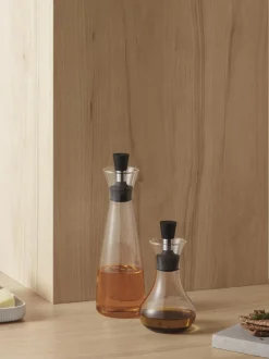 Aceitera y vinagrera de vidrio de borosilicato Seeley