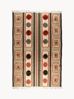 Alfombra artesanal con borlas Haydon, tamaños diferentes