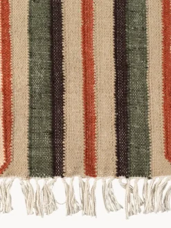 Alfombra artesanal con borlas Haydon, tamaños diferentes