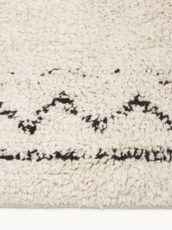 Alfombra artesanal de algodón con flecos Flonn