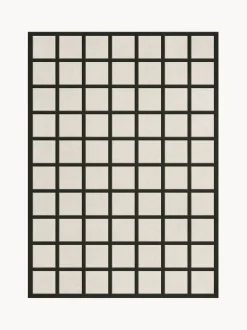 Alfombra artesanal de lana de pelo corto Avenue Checked