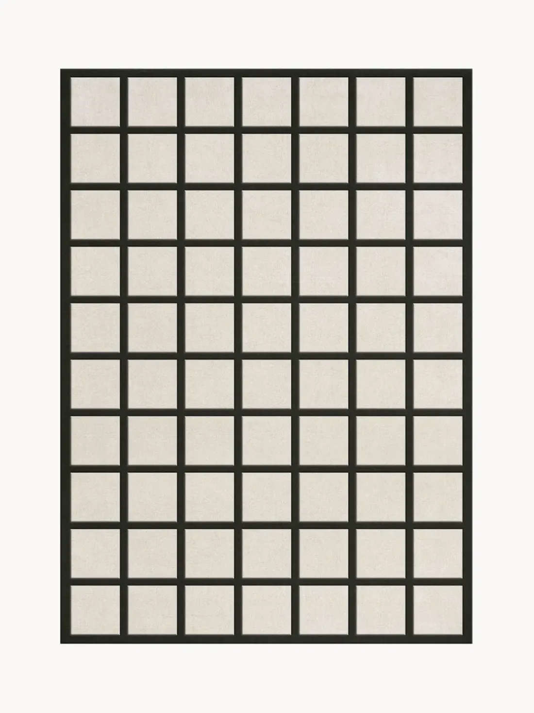 Alfombra artesanal de lana de pelo corto Avenue Checked