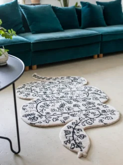 Alfombra artesanal de lana Inky