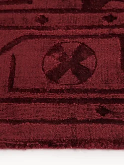 Alfombra artesanal de viscosa Shaila