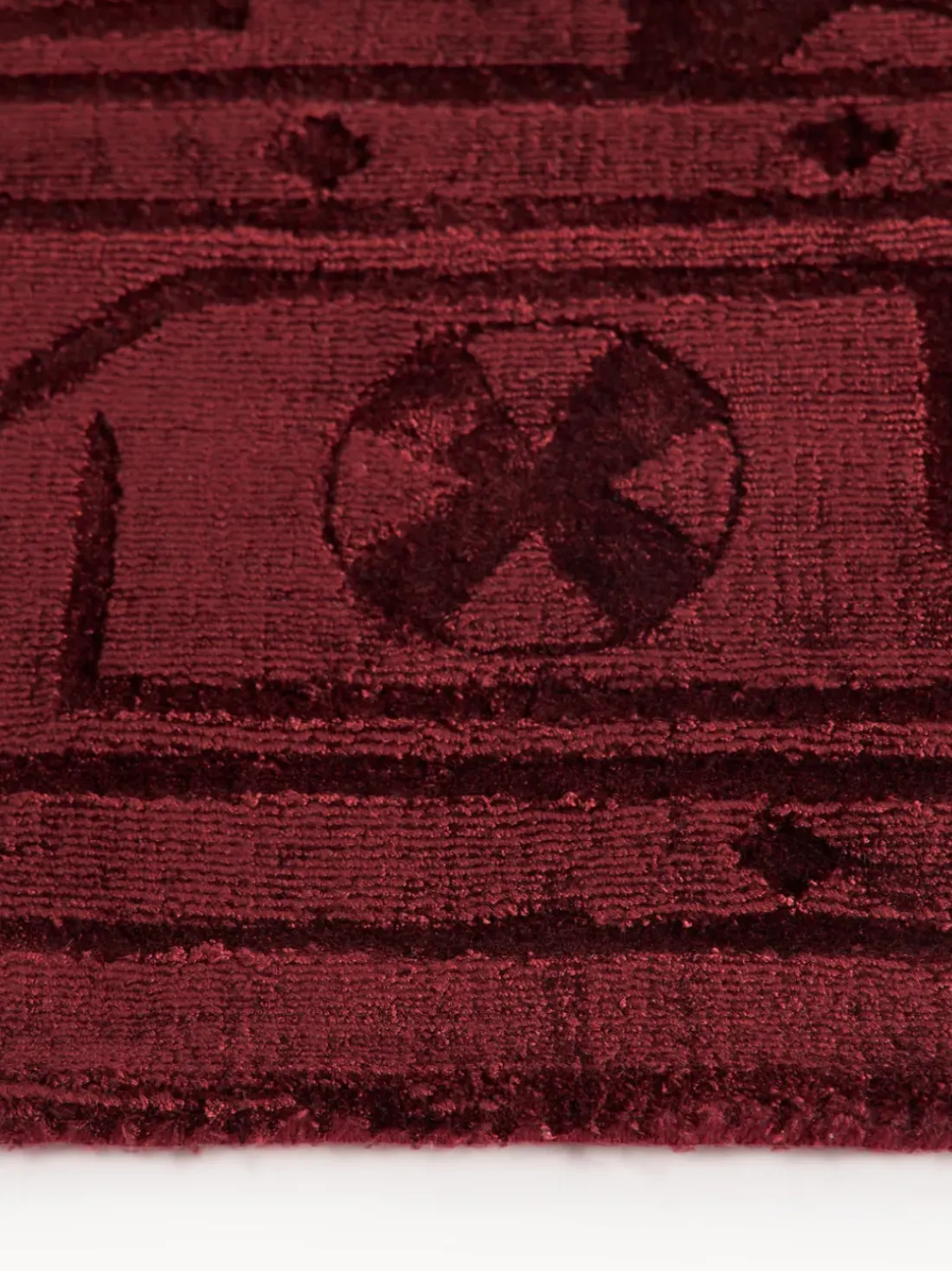 Alfombra artesanal de viscosa Shaila