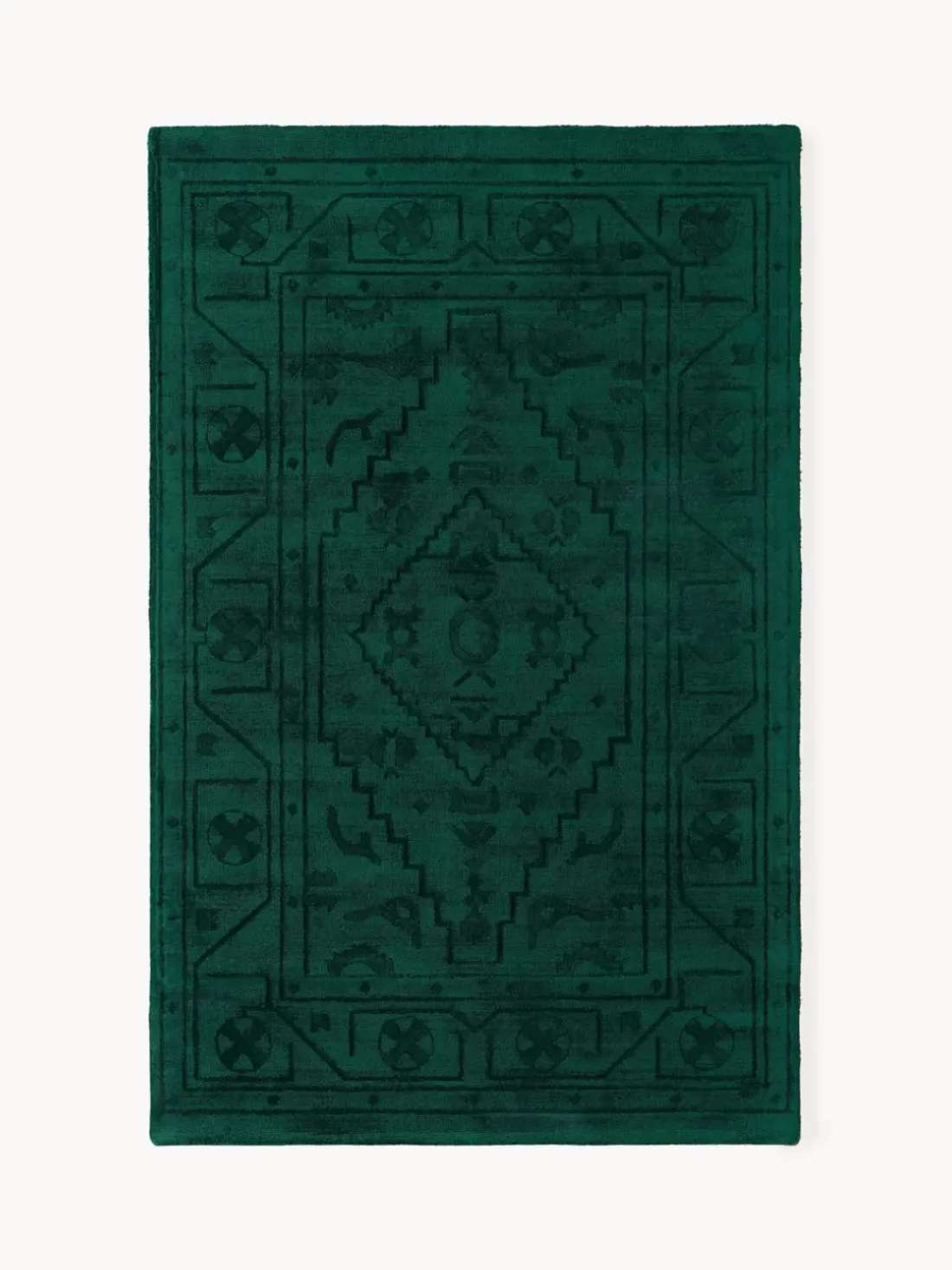 Alfombra artesanal de viscosa Shaila