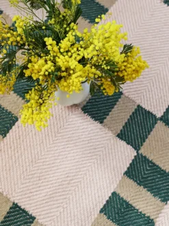 Alfombra artesanal de yute Korean Chives