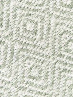 Alfombra artesanal exterior con estampado de rombos vintage Rika
