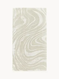 Alfombra artesanal texturizada de pelo corto Winola