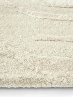 Alfombra artesanal texturizada de pelo corto Winola