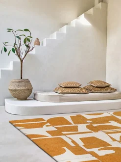 Alfombra con estampado gráfico Campanula