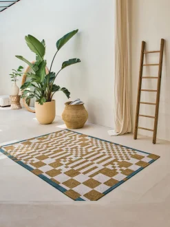 Alfombra con estampado gráfico Honey