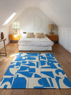 Alfombra con estampado gráfico Campanula
