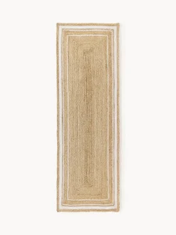 Alfombra corredor artesanal de yute Clover