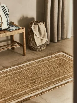 Alfombra corredor artesanal de yute Clover