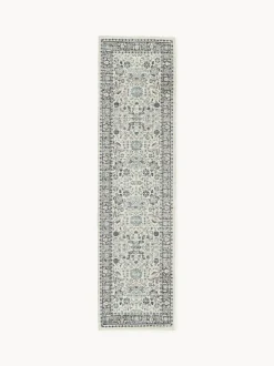 Alfombra corredor artesanal exterior con estampado vintage Tiara