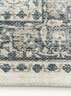 Alfombra corredor artesanal exterior con estampado vintage Tiara