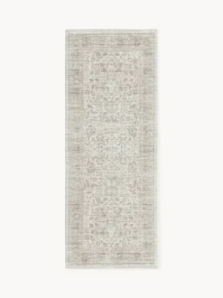 Alfombra corredor artesanal exterior con estampado vintage Tiara