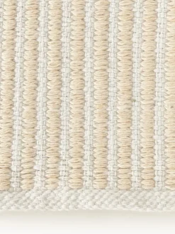 Alfombra corredor artesanal para exterior a rayas Turner