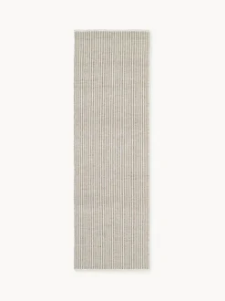 Alfombra corredor artesanal para exterior a rayas Turner