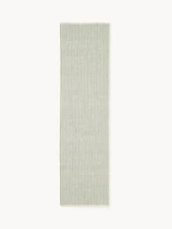 Alfombra corredor artesanal para exterior a rayas Turner