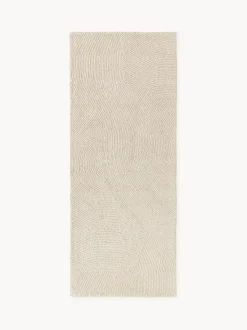 Alfombra corredor de lana artesanal de pelo corto Eleni