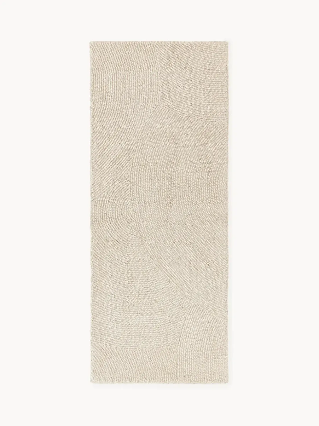 Alfombra corredor de lana artesanal de pelo corto Eleni