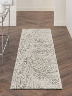 Alfombra corredor de pelo corto con relieves Rustic Texture