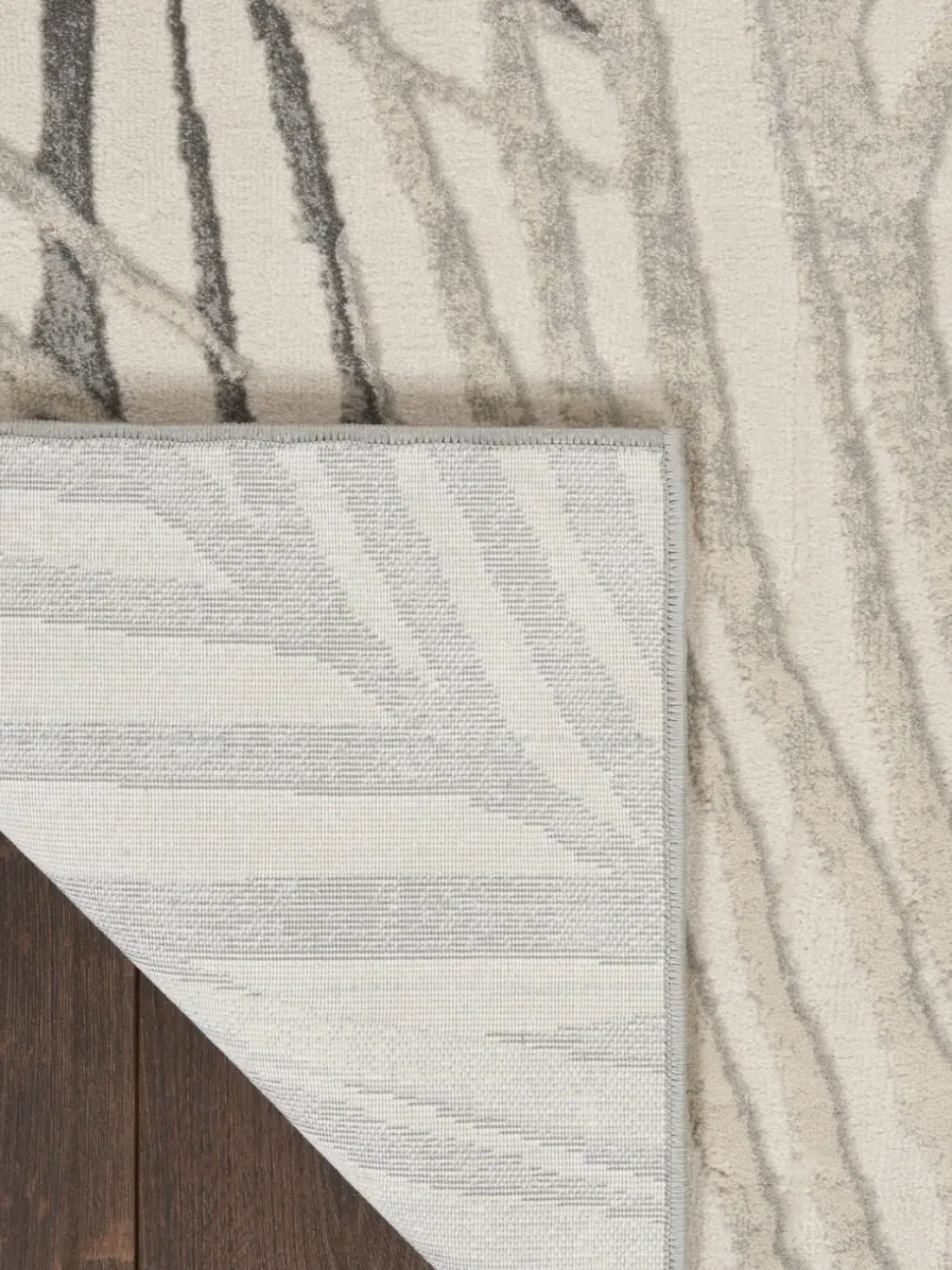Alfombra corredor de pelo corto con relieves Rustic Texture
