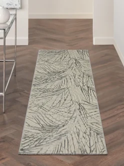 Alfombra corredor de pelo corto con relieves Rustic Texture