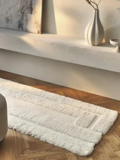 Alfombra corredor de pelo largo texturizada Genève