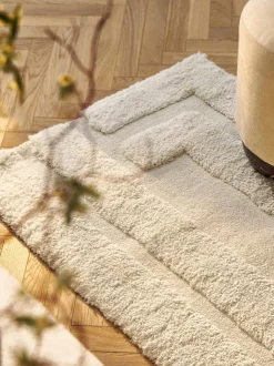 Alfombra corredor de pelo largo texturizada Genève