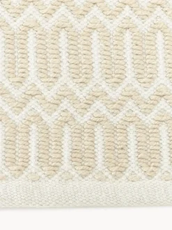 Alfombra corredor exterior artesanal con estampado geométrico Rune