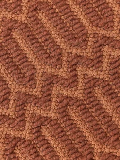 Alfombra corredor exterior artesanal con estampado geométrico Rune