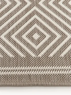 Alfombra corredor exterior reversible en rombos Reddy