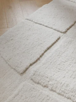 Alfombra corredor texturizada de pelo largo Jade