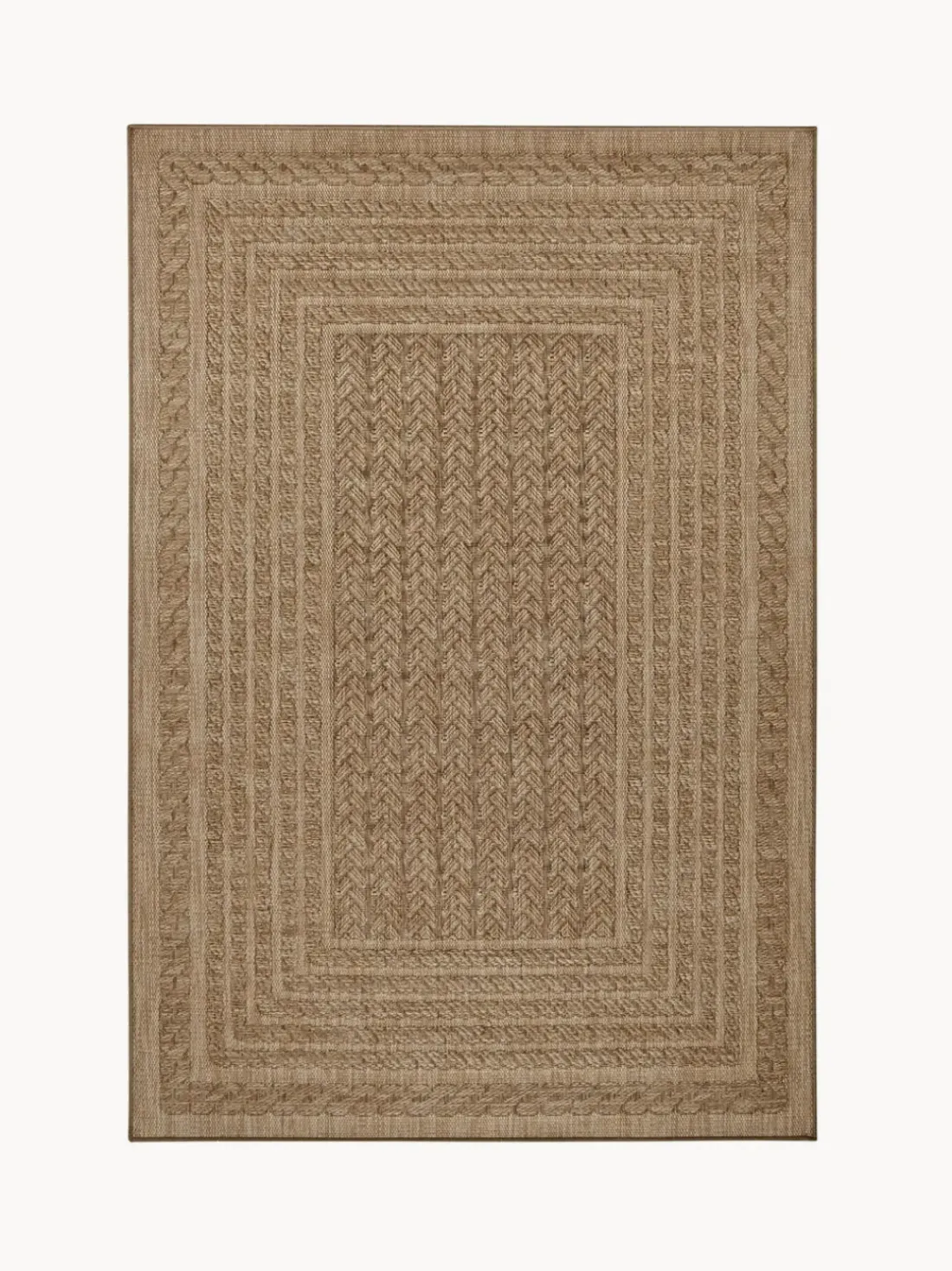 Alfombra de interior/exterior en look yute Limonero