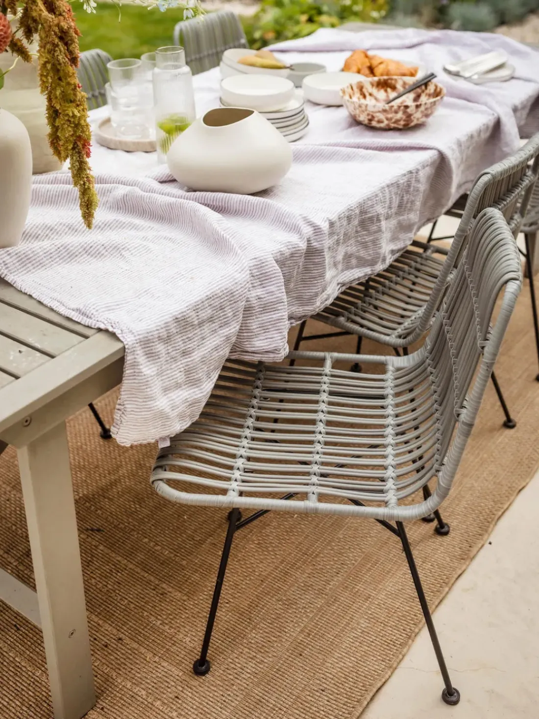 Alfombra de interior/exterior en look yute Limonero