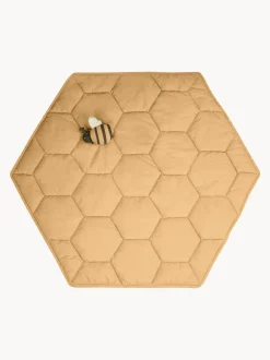Alfombra de juegos artesanal con juguetes sonajeros Honeycomb