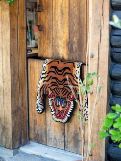 Alfombra de lana artesanal Tiger