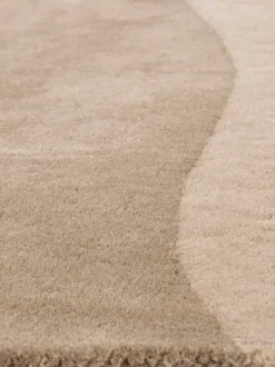 Alfombra de lana con forma orgánica Denton