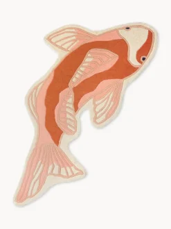 Alfombra de lana de forma orgánica Koi