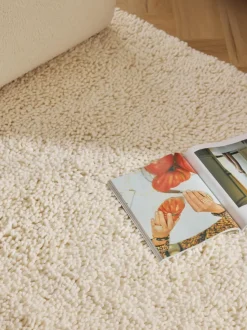 Alfombra de lana de pelo largo Kasper