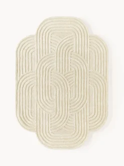 Alfombra de lana texturizada Koli