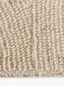 Alfombra de pelo corto artesanal de lana Eleni