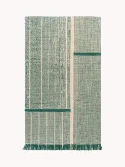 Alfombra de pelo corto con flecos diseño Folkform Monochrome