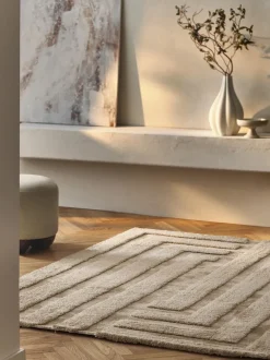 Alfombra de pelo largo texturizado Genève