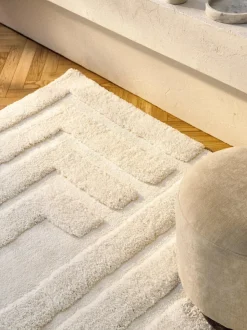 Alfombra de pelo largo texturizada Genève