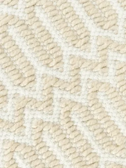 Alfombra exterior artesanal con estampado geométrico Rune