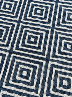 Alfombra exterior reversible en rombos Reddy